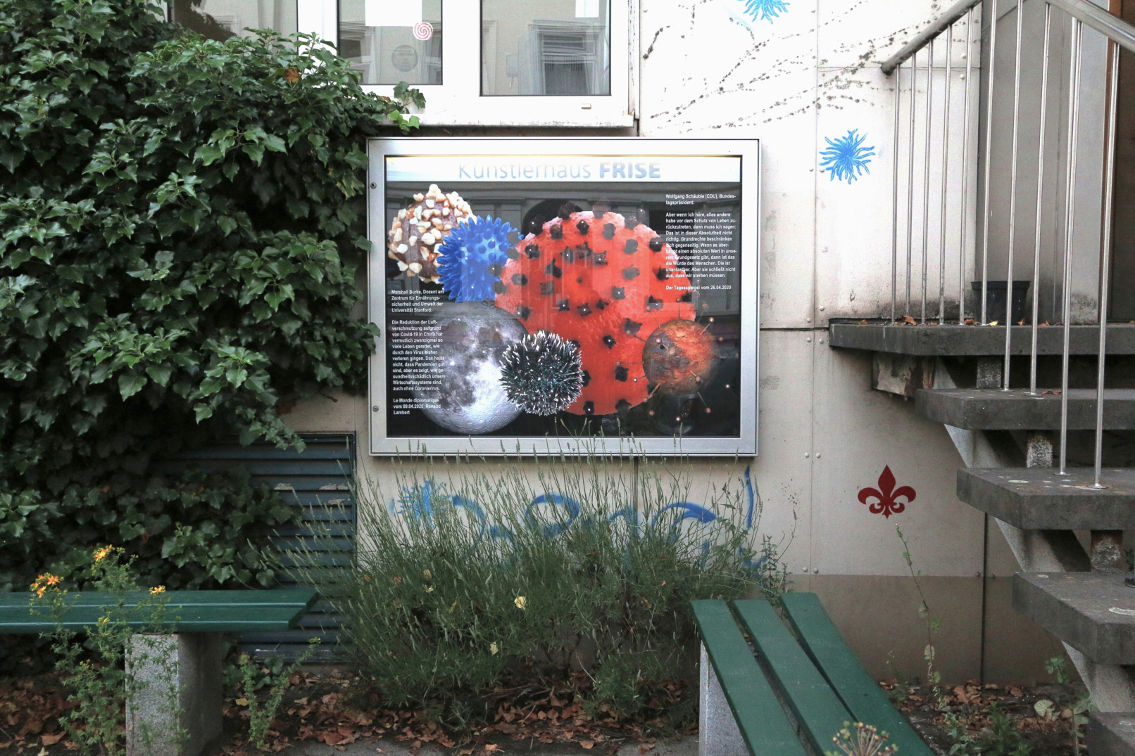 Coronale, 2020, Fotomontage, LEDs